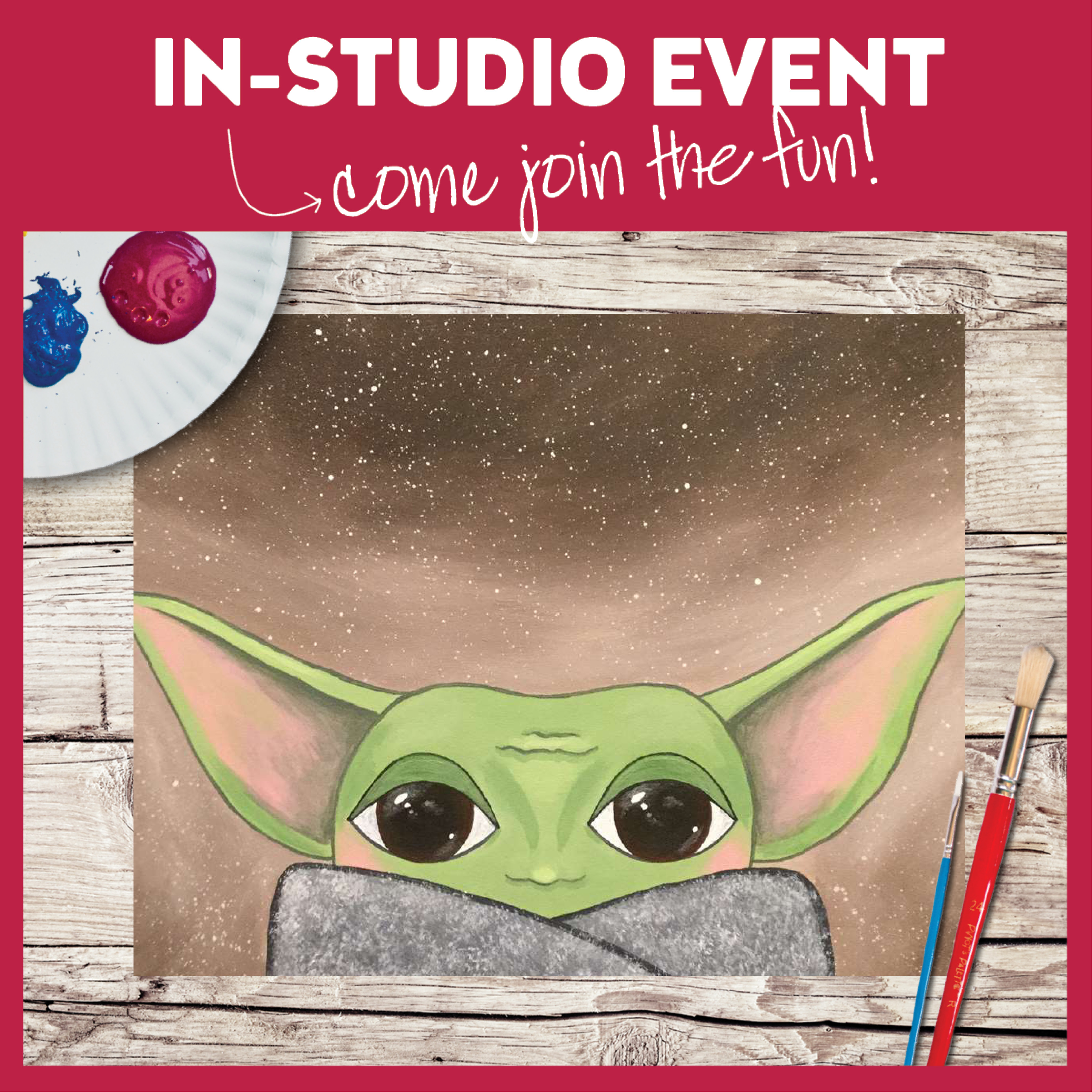 In Studio Class! Limited Seating!